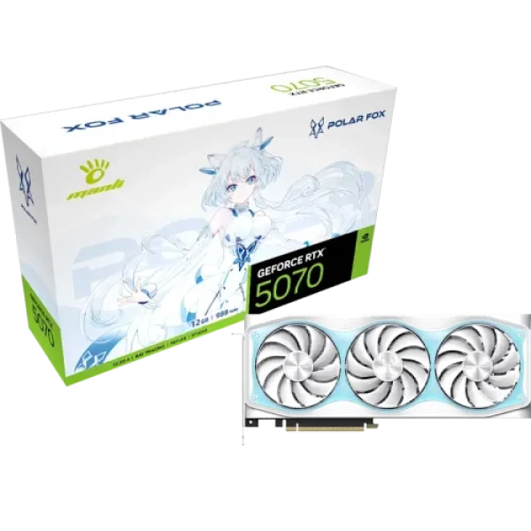 Manli Polar Fox V2 GeForce RTX 5070 OC 12GB GDDR7 Graphics Card
